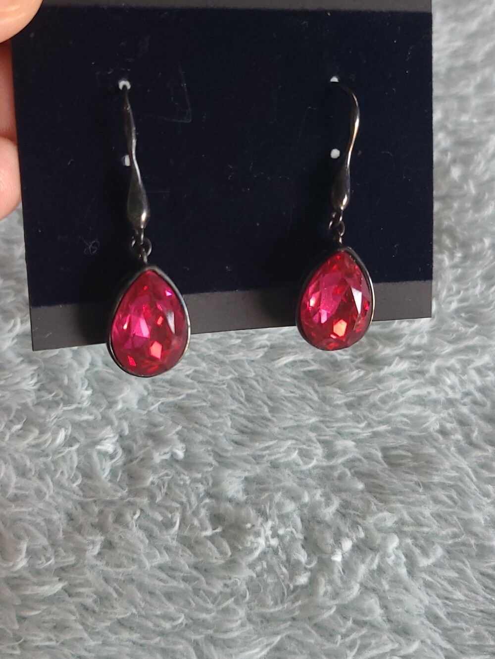 Pink Topaz Gemstone Drop Earrings